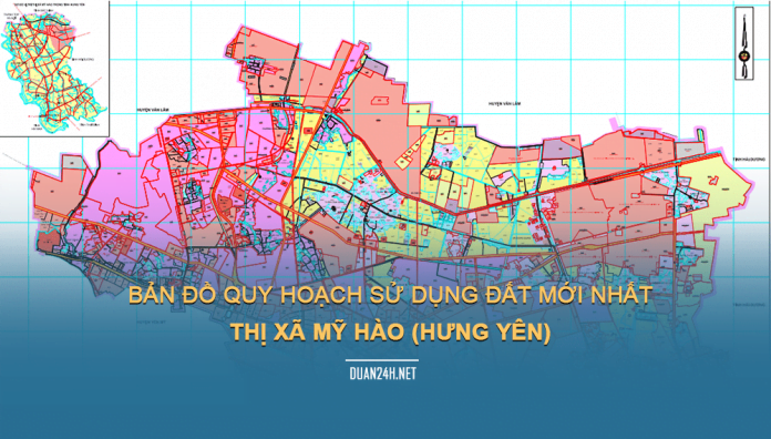 Tải về bản đồ quy hoạch Thị xã Mỹ Hào (Hưng Yên)