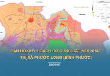 Tải về bản đồ quy hoạch sử dụng đất Thị xã Phước long (Bình Phước)