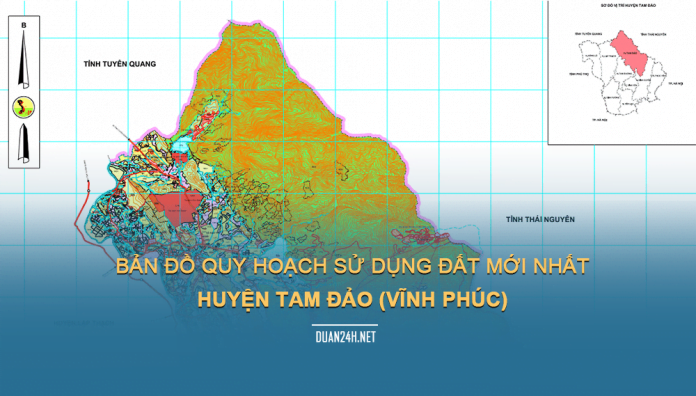 Tải về bản đồ quy hoạch sử dụng đất huyện Tam Đảo (Vĩnh Phúc)