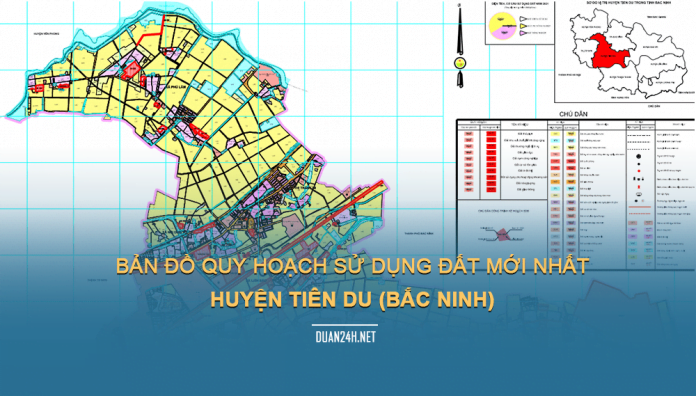 Tải về bản đồ quy hoạch sử dụng đất huyện Tiên Du (Bắc Ninh)