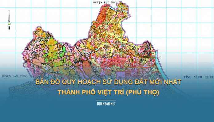 Tải về bản đồ quy hoạch sử dụng đất thành phố Việt Trì (Phú Thọ)
