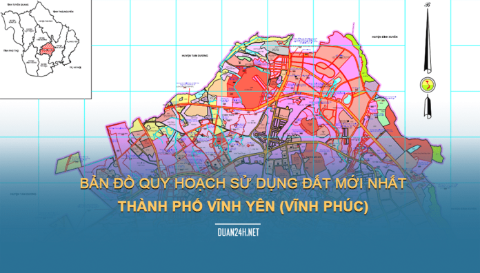 Tải về bản đồ quy hoạch sử dụng đất Thành phố Vĩnh Yên (Vĩnh Phúc)