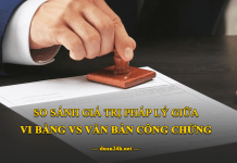 Văn bản chông chứng và Vi bằng có gia trị pháp lý như thế nào ?