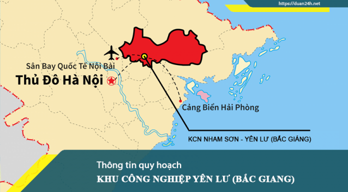 Bắc Giang phê duyệt quy hoạch phân khu 1/2000 Khu công nghiệp Yên Lư