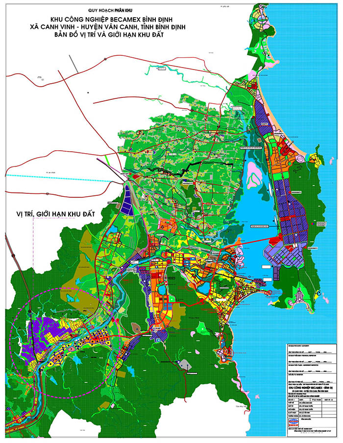 Bản đồ vị trí Khu công nghiệp Becamex thuộc Khu Kinh Tế Nhơn Hội 