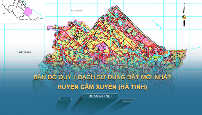 Tải về bản đồ quy hoạch sử dụng đất huyện Cẩm Xuyên (Hà Tĩnh)