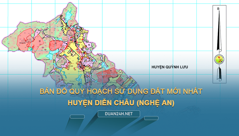 Bản đồ quy hoạch huyện Diễn Châu (Nghệ An) năm 2023
