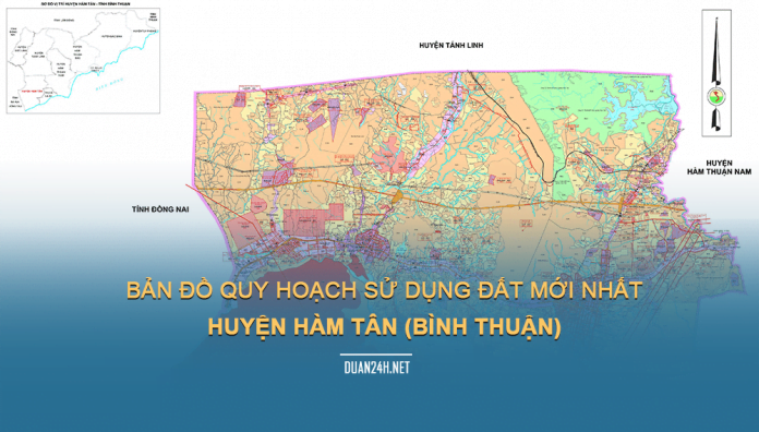 Tải về bản đồ quy hoạch sử dụng đất huyện Hàm Tân (Bình Thuận)