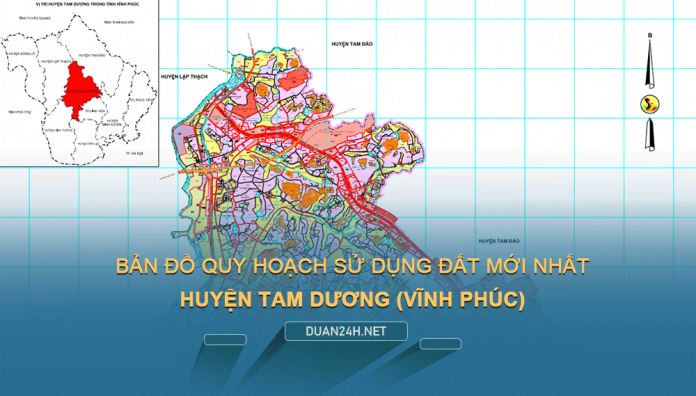 Tải về bản đồ quy hoạch sử dụng đất huyện Tam Dương (Vĩnh Phúc)