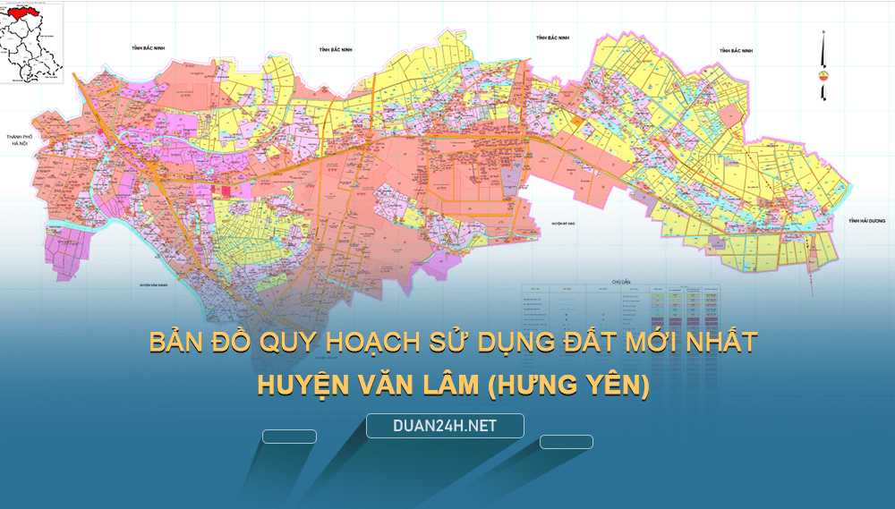 Bản đồ quy hoạch, kế hoạch huyện Văn Lâm (Hưng Yên)