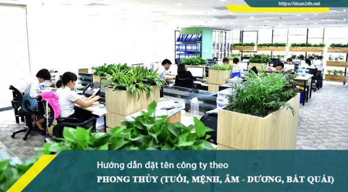 Đặt tên công ty, doanh nghiệp theo phong thủy