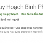 Ứng dụng Quy hoạch Bình Phước trên điện thoại
