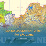 Tải về bản đồ hành chính tỉnh Bắc Giang
