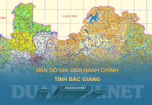 Tải về bản đồ hành chính tỉnh Bắc Giang