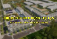 Dự án đô thị Bích Động - Tự Lạn có quy mô 33 ha tại huyện Việt Yên