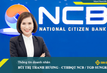 Bà Bùi Thị Thanh Hương đảm nhiệm vị trí Chủ tịch HĐQT Ngân hàng NCB