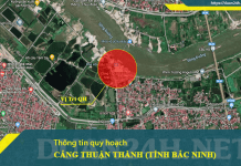 Vị trí quy hoạch cảng Thuận Thành (tỉnh Bắc Ninh)