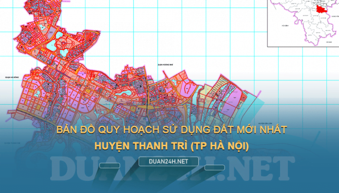 Tải về bản đồ quy hoạch sử dụng đất huyện Thanh Trì (Hà Nội)