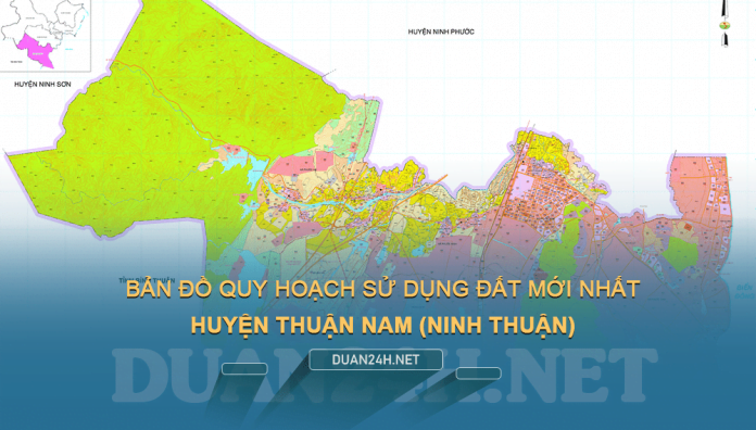 Tảu về bản đồ quy hoạch sửu dụng đất huyện Thuận Nam (Ninh Thuận)