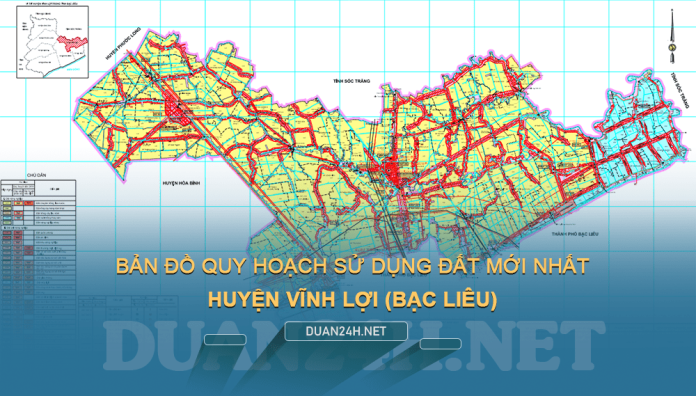 Tải về bản đồ quy hoạch sử dụng đất huyện Vĩnh Lợi (Bạc Liêu)