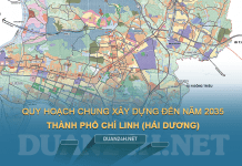 Bản đồ quy hoạch chung xây dựng Thành phố Chí Linh đến năm 2035