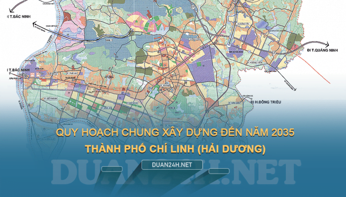 Bản đồ quy hoạch chung xây dựng Thành phố Chí Linh đến năm 2035