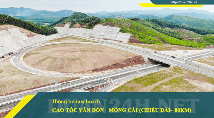 Thông tin dự án cao tốc Vân Đồn - Móng Cái