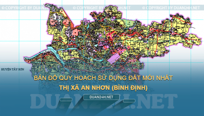 Tải về bản đồ quy hoạch sử dụng đất Thị xã An Nhơn (Bình Định)