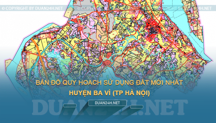 Tải về bàn đồ quy hoạch sử dụng đất huyện Bà Vì (Hà Nội)