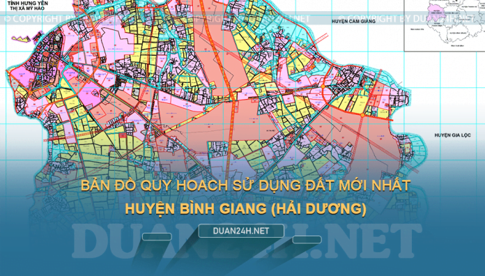 Tải về bản đồ quy hoạch huyện Bình Giang (Hài Dương)