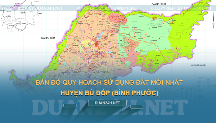 Tải về bản đồ quy hoạch sử dụng đất huyện Bù Đốp (Bình Phước)