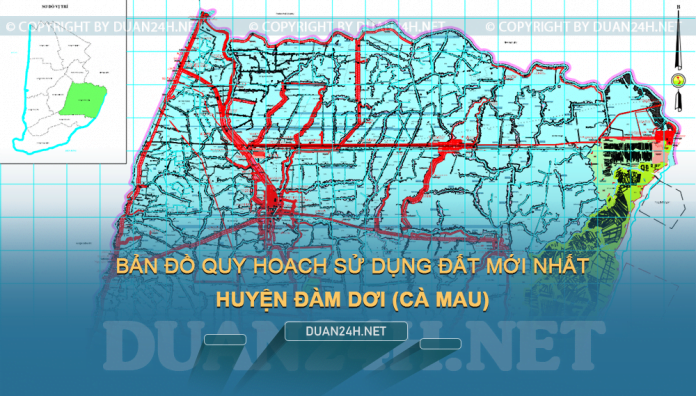 Tải về bản đồ quy hoạch sử dụng đất huyện Đầm Dơi (Cà Mau)