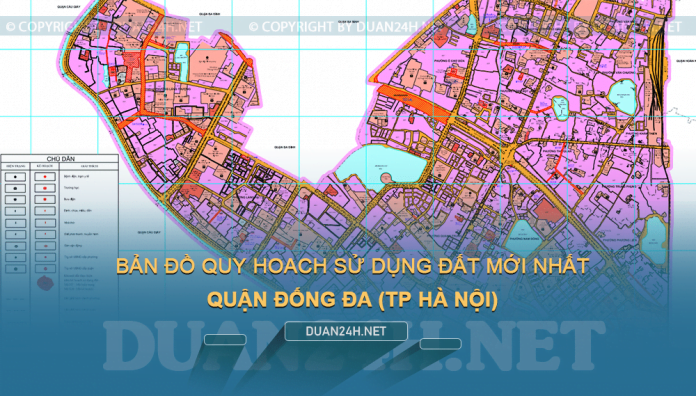 Tải về bản đồ quy hoạch sử dụng đất quận Đống Đa (TP Hà Nội)