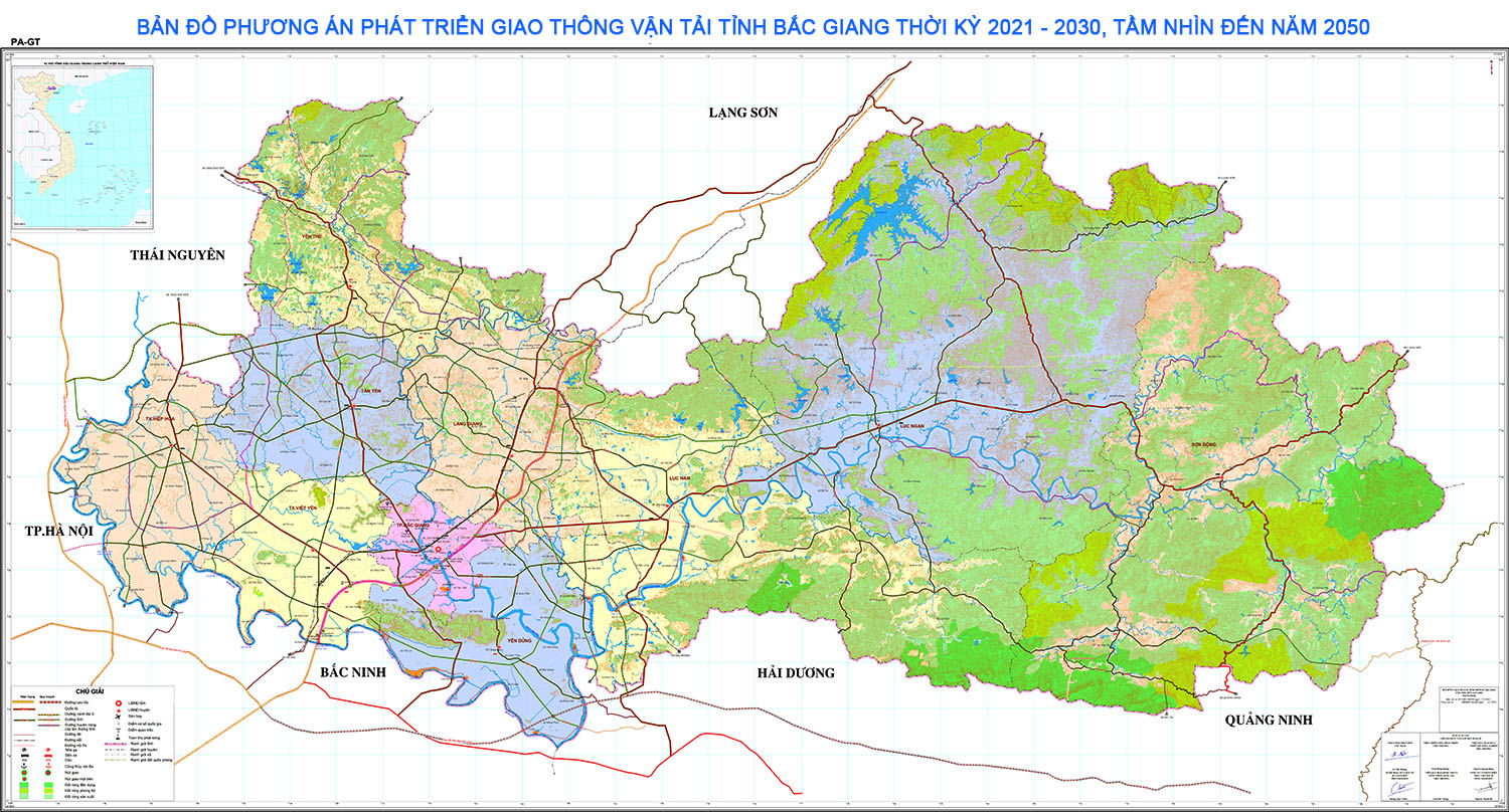 Thông tin quy hoạch hệ thống giao thông tỉnh Bắc Giang thời kỳ 2021 - 2030