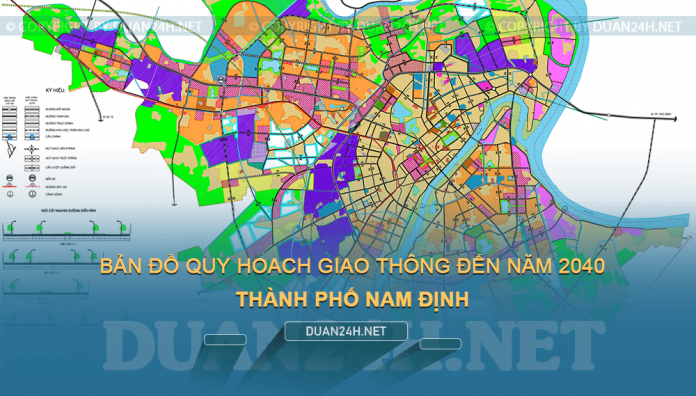 Tải về bản đồ quy hoạch phát triển giao thông TP Nam Định