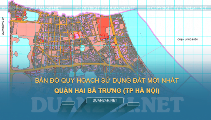 Tải về bản đồ quy hoạch sử dụng đất quận Hai Bà Trưng (TP Hà Nội)