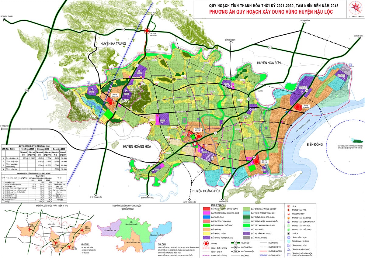 Thông tin quy hoạch chung huyện Hậu Lộc (Thanh Hóa)