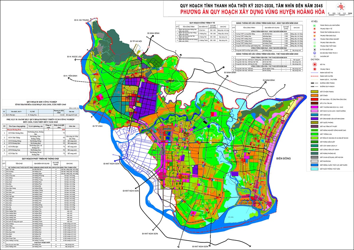 Thông tin quy hoạch chung huyện Hoàng Hóa (Thanh Hóa)