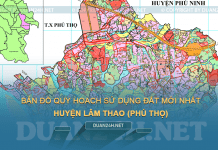 Tải về bản đồ quy hoạch sử dụng đất huyện Lâm Thao (Phú Thọ)