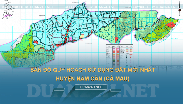 Tải về bản đồ quy hoạch sử dụng đất huyện Năm Căn (Cà Mau)