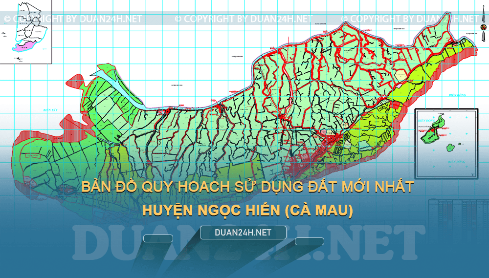 Bản đồ quy hoạch sử dụng đất huyện Ngọc Hiển mới nhất