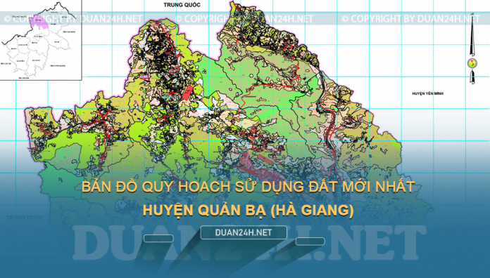Tải về bản đồ quy hoạch sử dụng đất huyện Quản Bạ (Hà Giang)