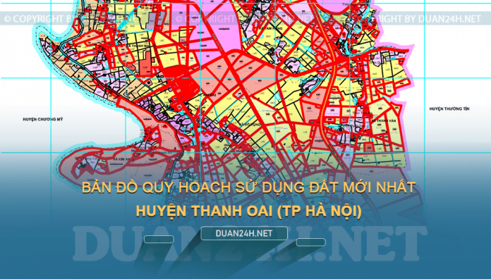 Tải về bản đồ quy hoạch sử dụng đất huyện Thanh Oai (Hà Nội)