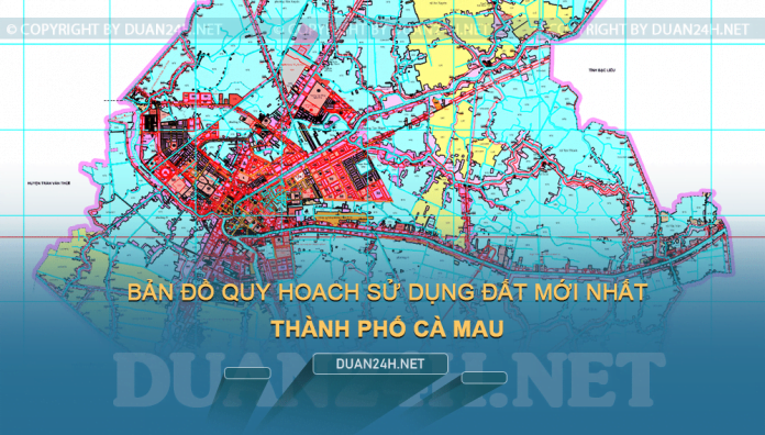 Tải về bản đồ quy hoạch sử dụng đất Thành phố Cà Mau