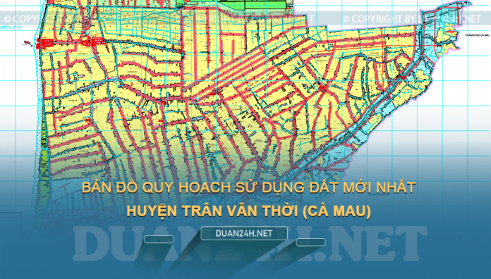Tải về bản đồ quy hoạch huyện Trần Văn Thời (Cà Mau)