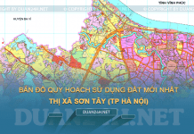 Tải về bản đồ quy hoạch sử dụng đất Thị xã Sơn Tây (Hà Nội)