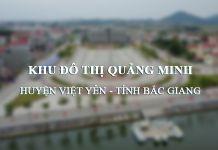 Thông tin quy hoạch Khu đô thị mới Quảng Minh (Bắc Giang)