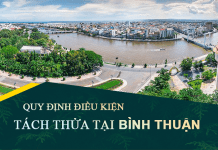 Tài liệu quy định điều kiện tách thửa, hợp thửa đất tại Bình Thuận