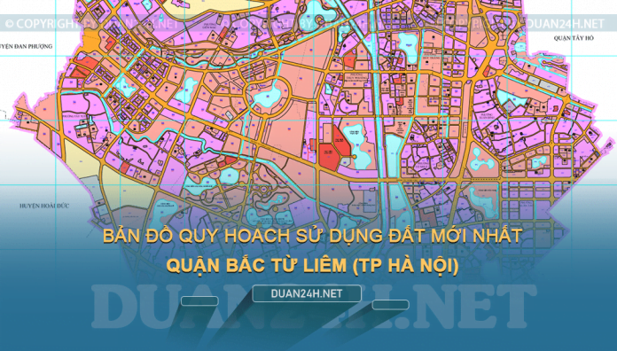 Tải về quy hoạch sử dụng đất quận Bắc Từ Liêm (Hà Nội)