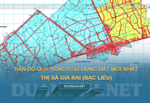 Tải về bản đồ quy hoạch sử dụng đất thị xã Giá Rai (Bạc Liêu)